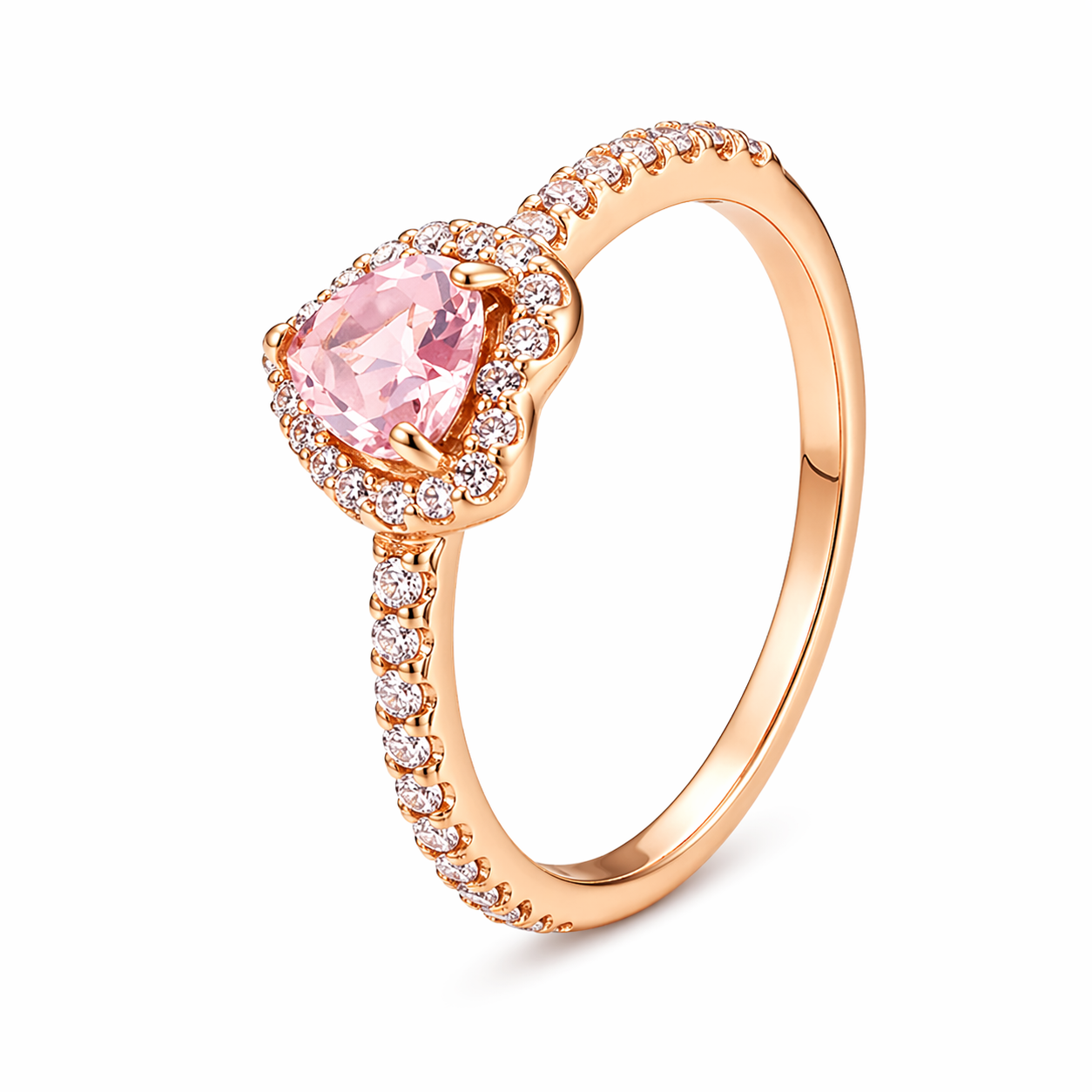 Bague Doré Pandora Cœur Halo | Argent 925