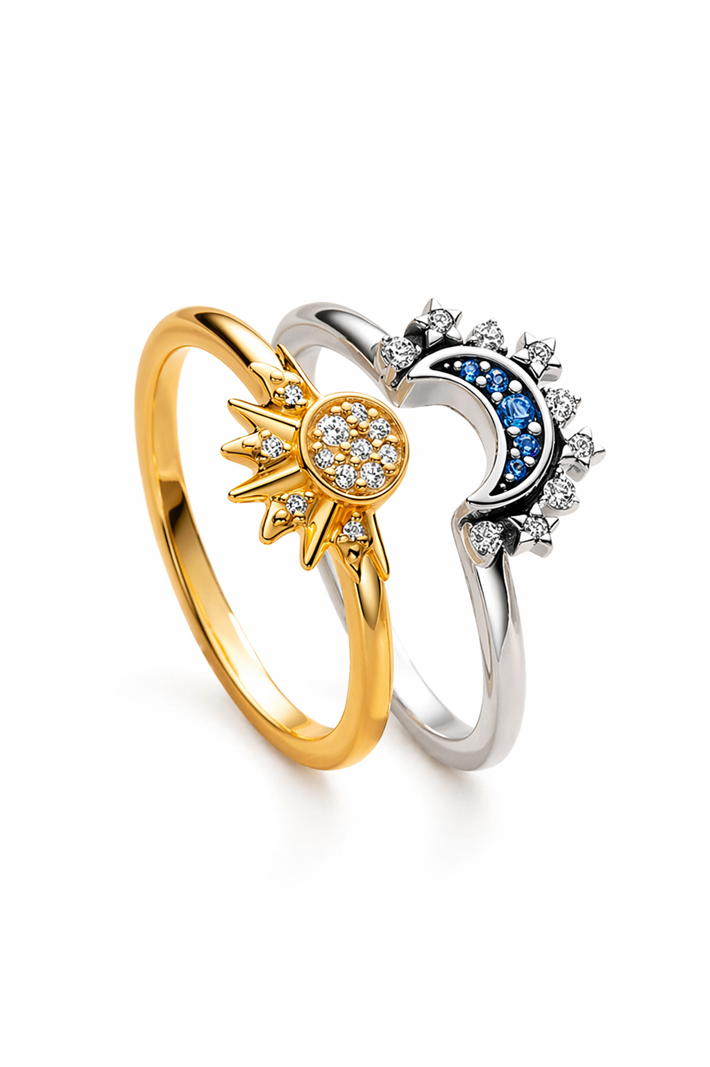 Bague Soleil Éclat Doré – Acier Inoxydable